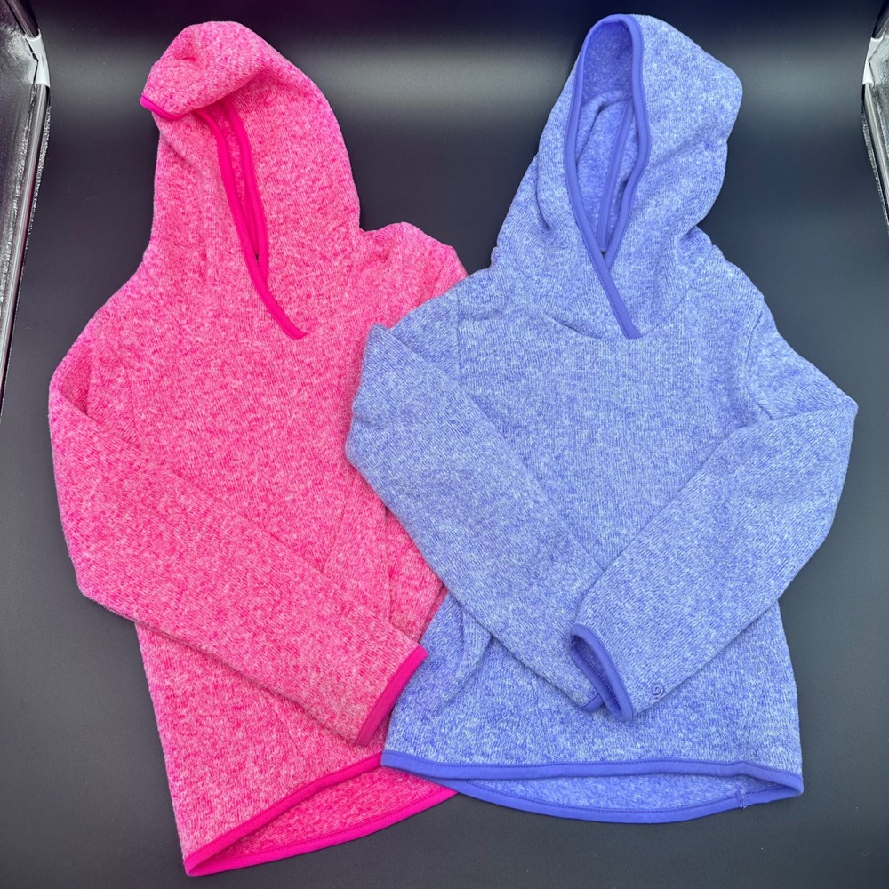 Champion Kids Heathered‎ Pullover Hoodie Sweatshirt Small Purple Pink